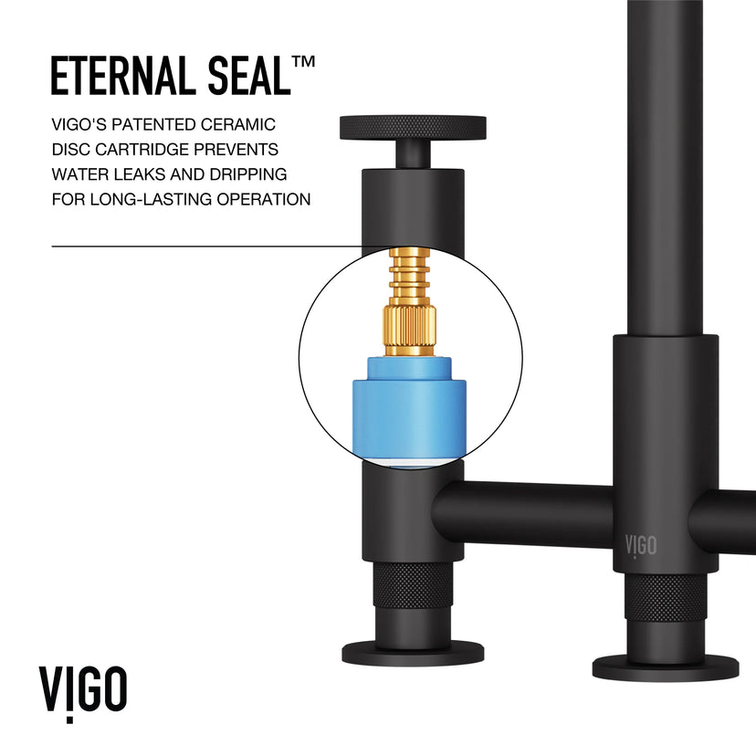 Cass Pull-Out Bridge Kitchen Faucet