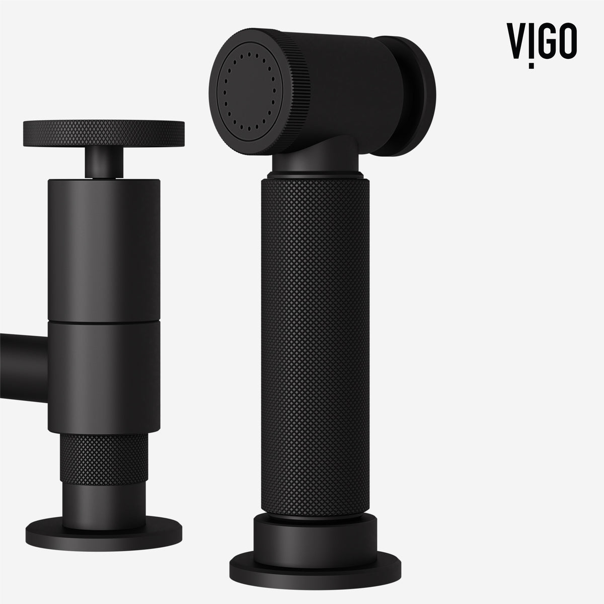Modern kitchen faucet featuring high-arc design and pre-rinse capability