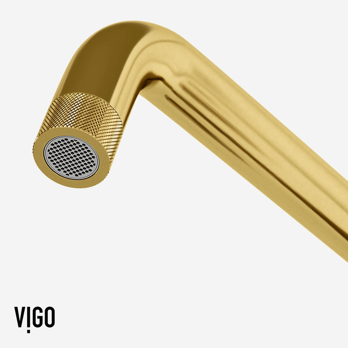 Matte brushed gold kitchen faucet with secure docking station and spot-resistant surface