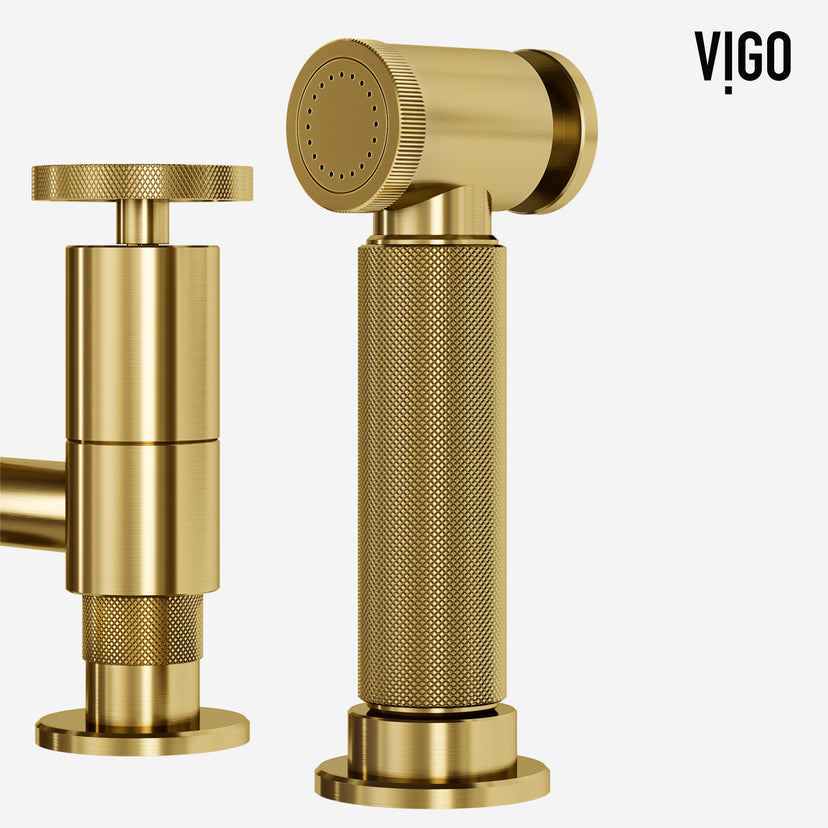 Cass Pull-Out Bridge Kitchen Faucet
