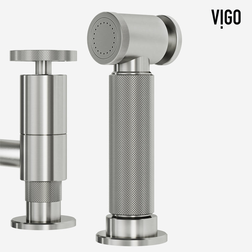 Cass Pull-Out Bridge Kitchen Faucet