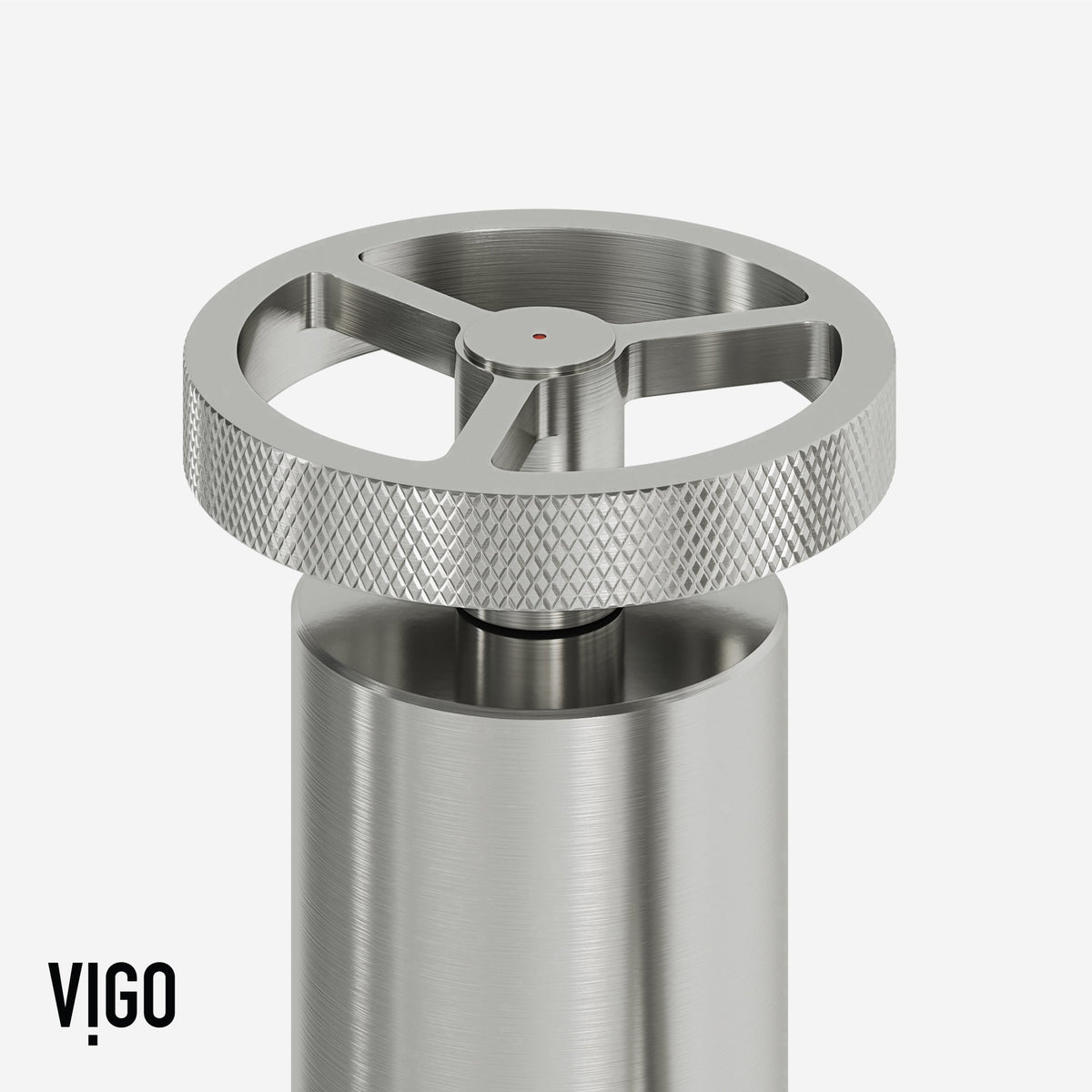 Stainless steel bridge kitchen faucet featuring 360-degree swivel spout and spot-resistant finish