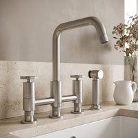 Cass Pull-Out Bridge Kitchen Faucet