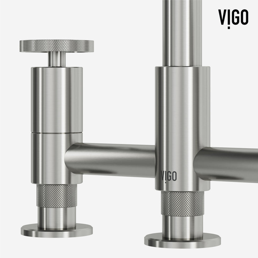 Cass Pull-Out Bridge Kitchen Faucet