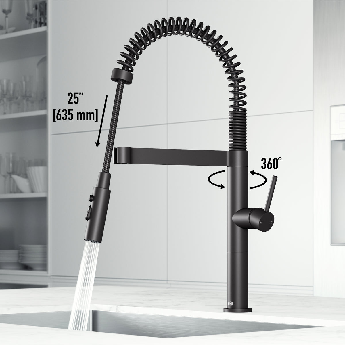 Edison Pro Pull-Down Spray Kitchen Faucet