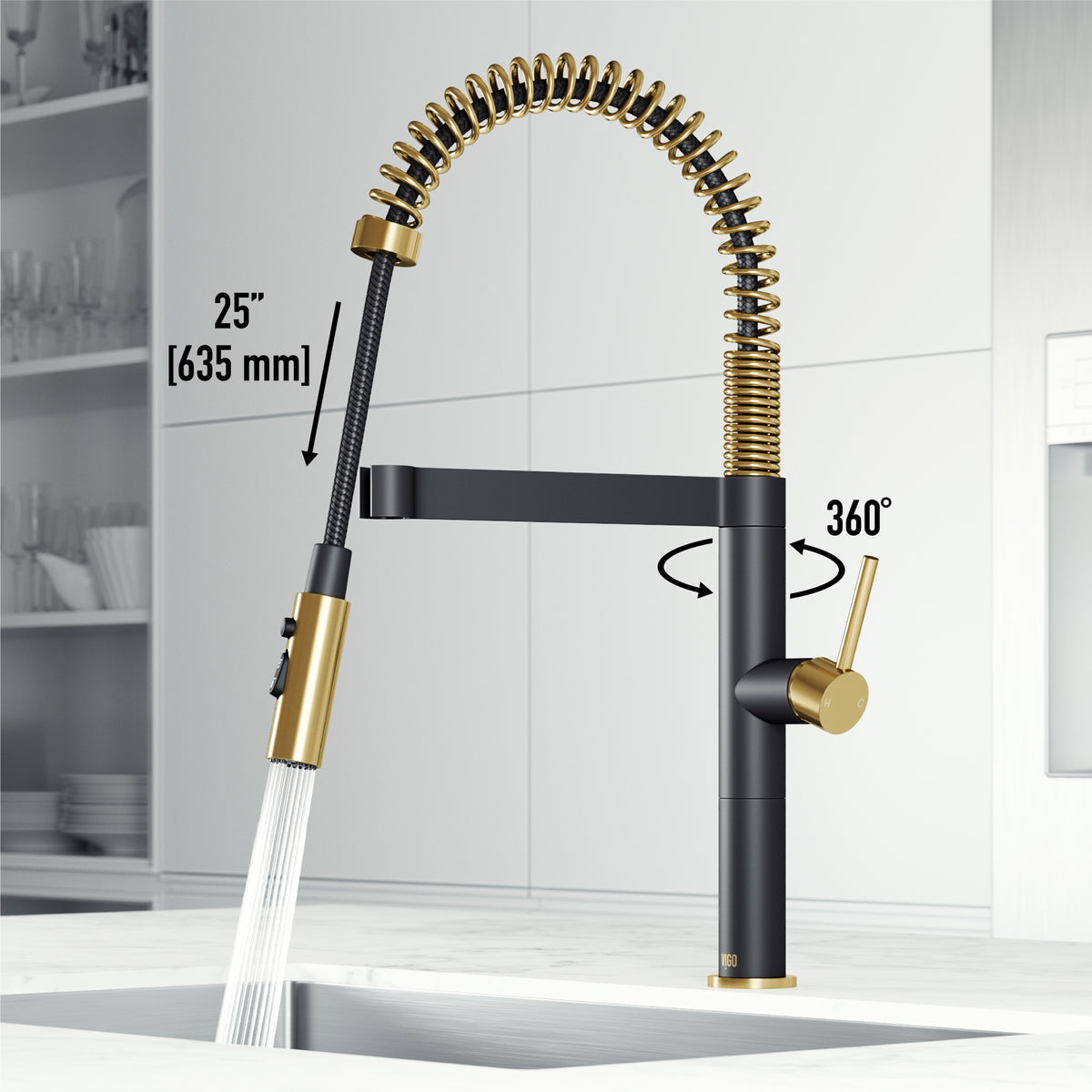 Edison Pro Pull-Down Spray Kitchen Faucet