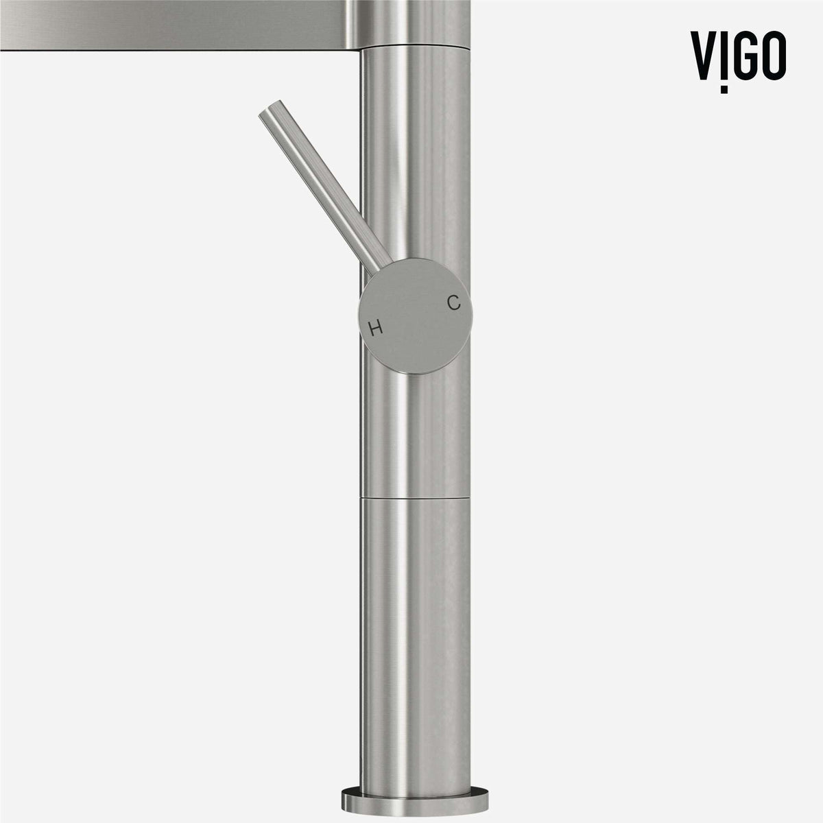 Edison Pro Pull-Down Spray Kitchen Faucet in stainless steel with matte black accents and high-arc spring neck.