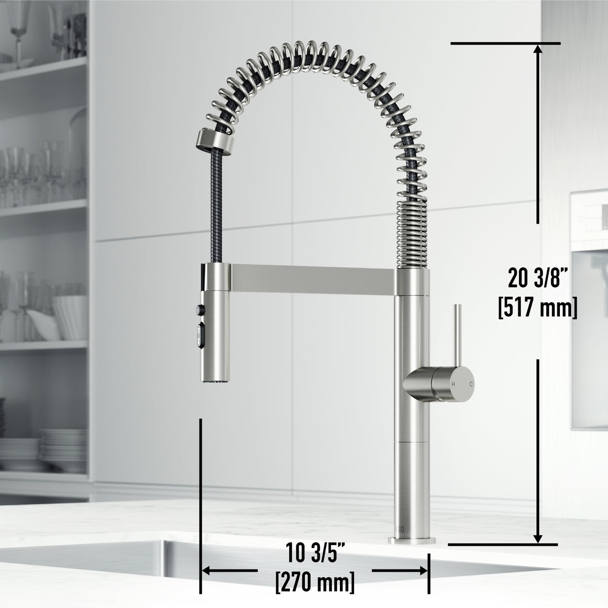 Edison Pro Pull-Down Spray Kitchen Faucet