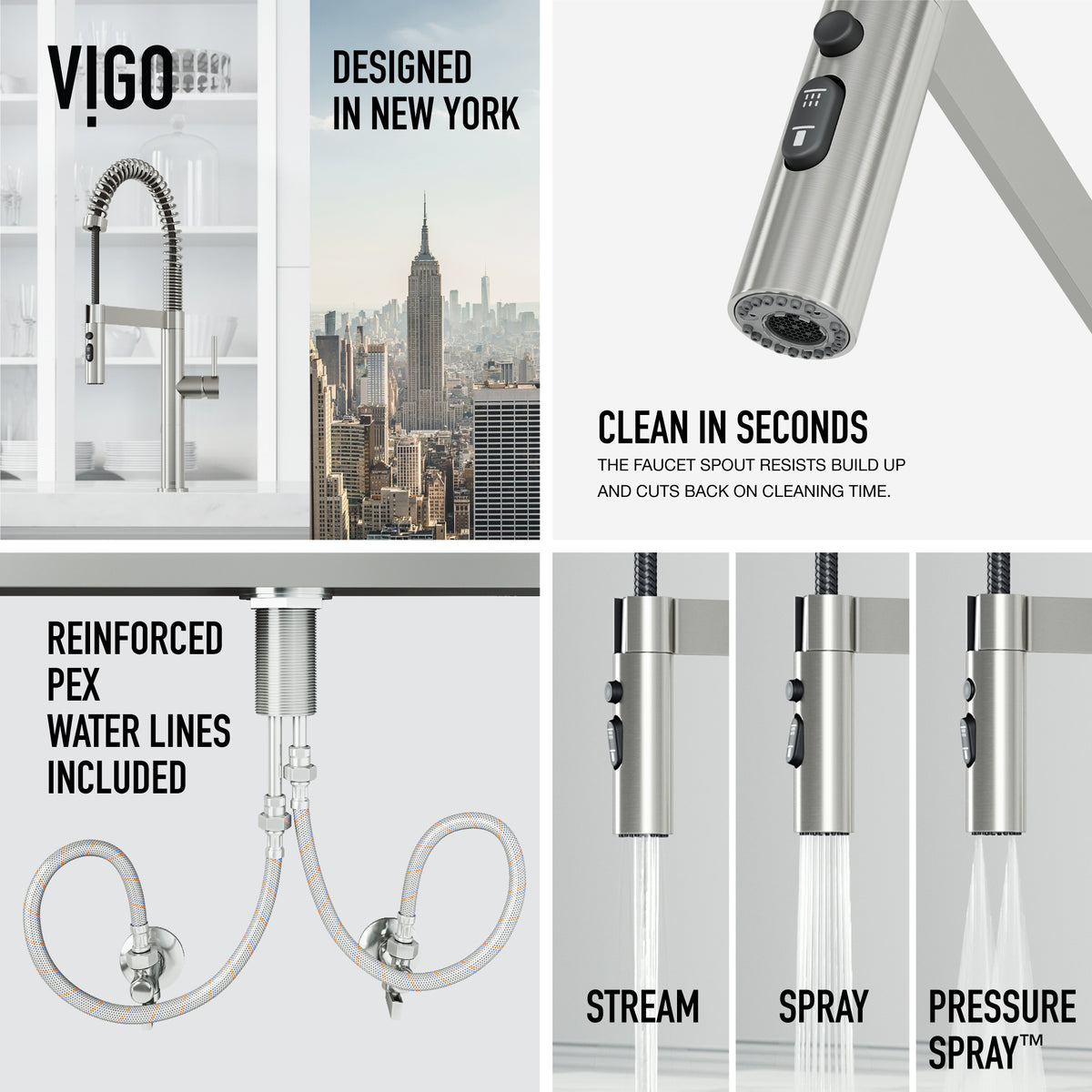 Edison Pro Pull-Down Spray Kitchen Faucet
