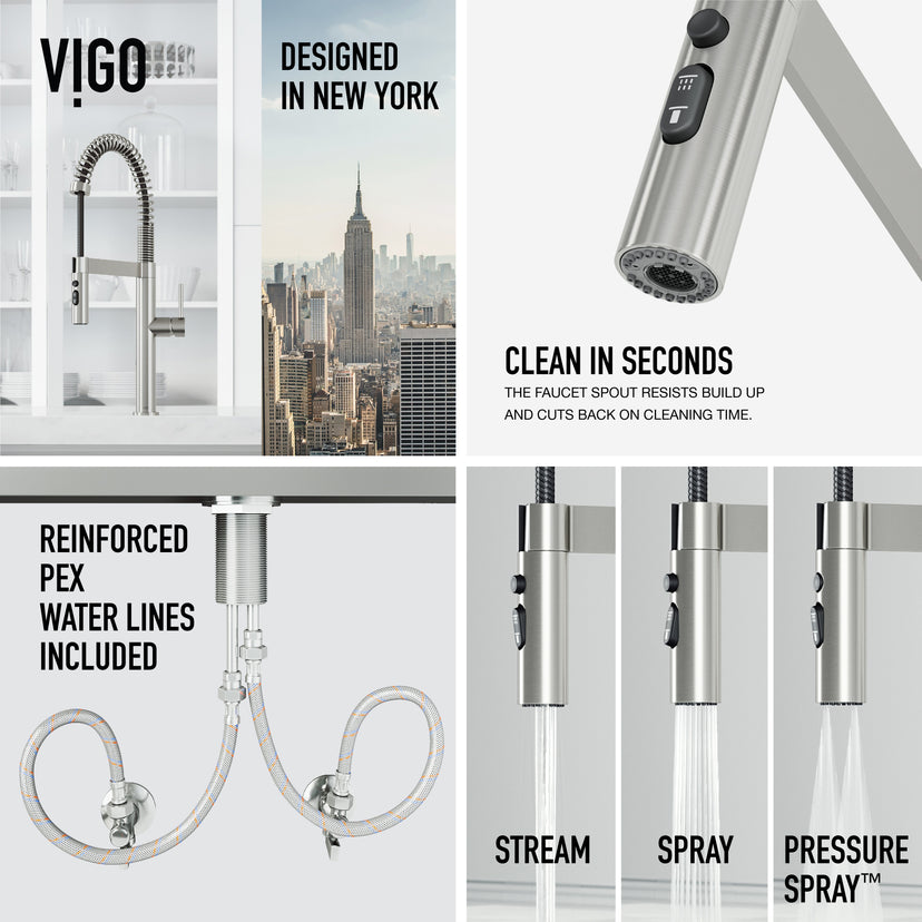 Edison Pro Pull-Down Spray Kitchen Faucet