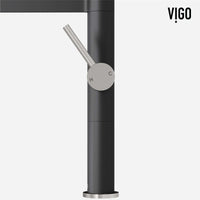 Edison Pro Pull-Down Spray Kitchen Faucet in stainless steel with matte black accents and high-arc spring neck