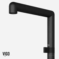 Modern contemporary kitchen bar faucet with pre-rinse function and swivel spout
