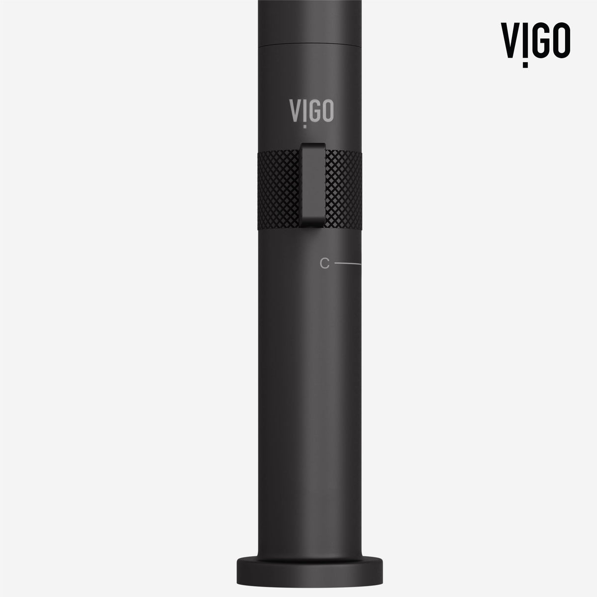 Ceramic disk valve kitchen faucet with matte black finish and high-arc design