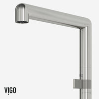Modern contemporary kitchen bar faucet with pre-rinse function and swivel spout