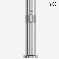 Ceramic disk valve kitchen faucet with stainless steel finish and high-arc design