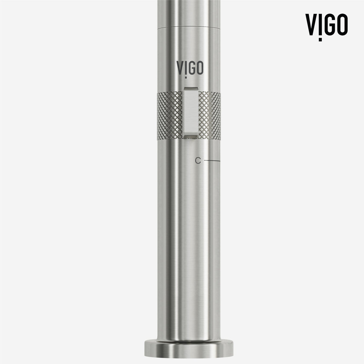 Ceramic disk valve kitchen faucet with stainless steel finish and high-arc design