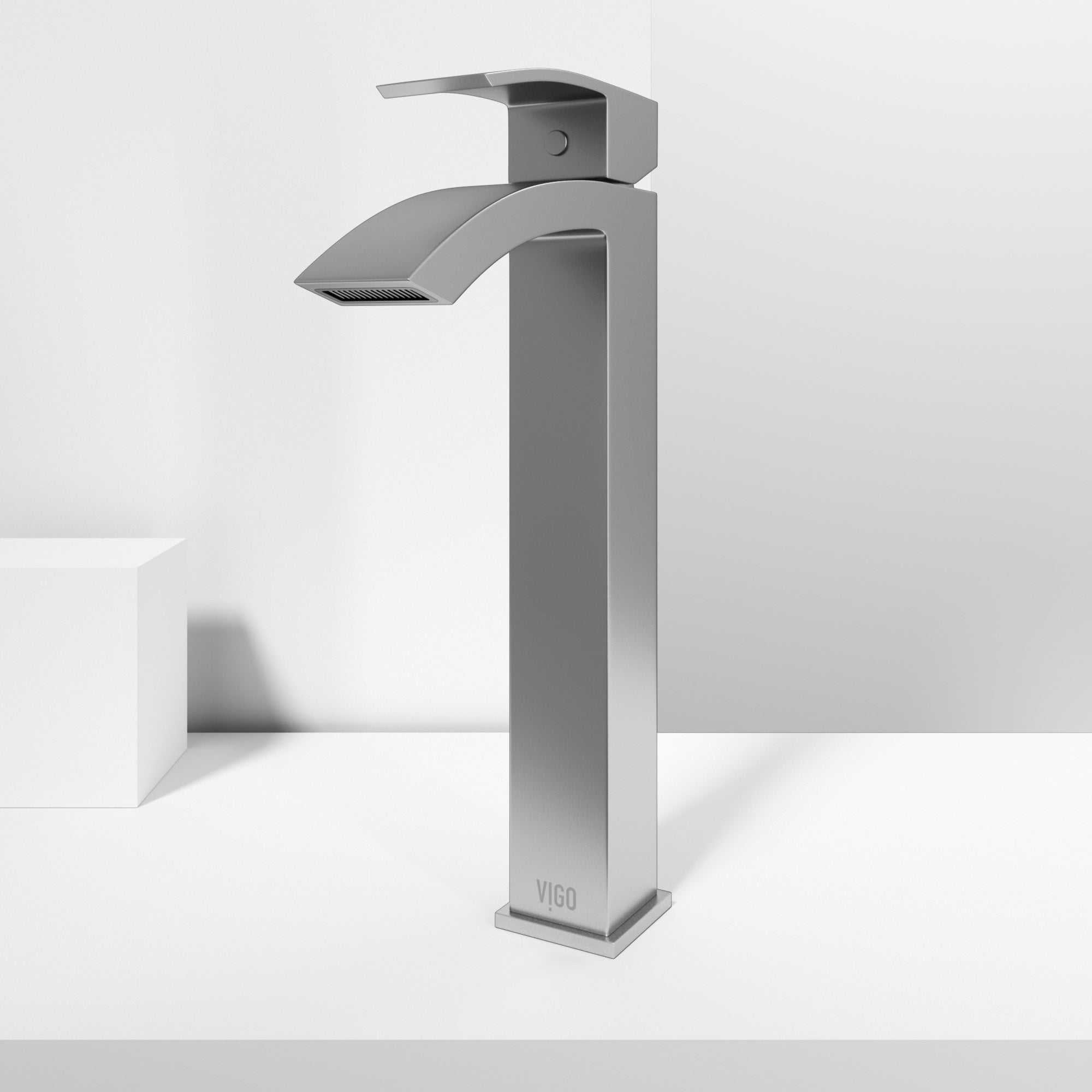 Modern bathroom faucet with low flow design and tarnish-resistant finish