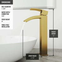 Duris Single Handle Single-Hole Bathroom Vessel Faucet