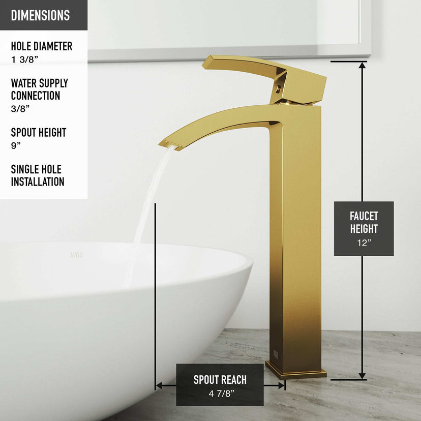 Duris Single Handle Single-Hole Bathroom Vessel Faucet
