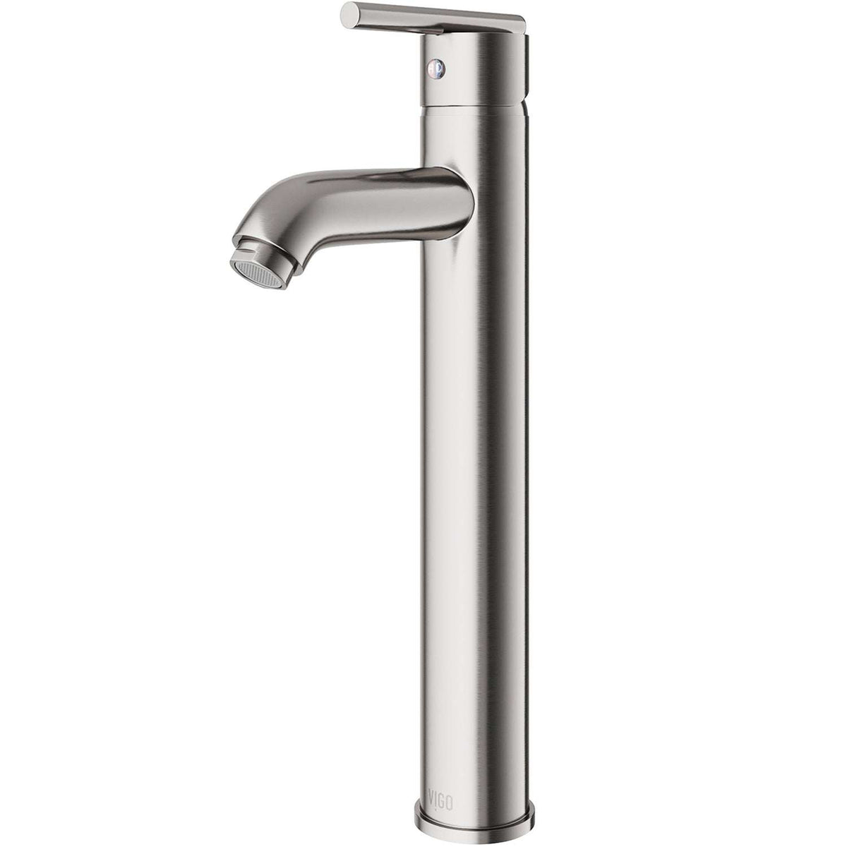 Modern deck-mounted bathroom faucet with ceramic disc valve
