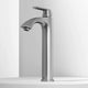 VIGO Linus Vessel Bathroom Faucet in brushed nickel with single-lever handle and modern sculptural design