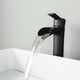 Contemporary bathroom faucet set with drip-free ceramic disc cartridge