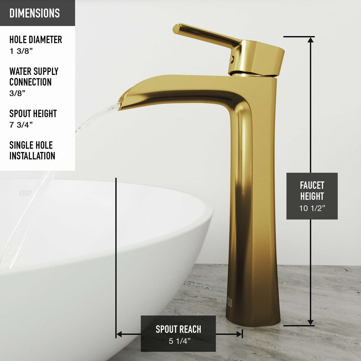 Paloma Vessel Sink Faucet