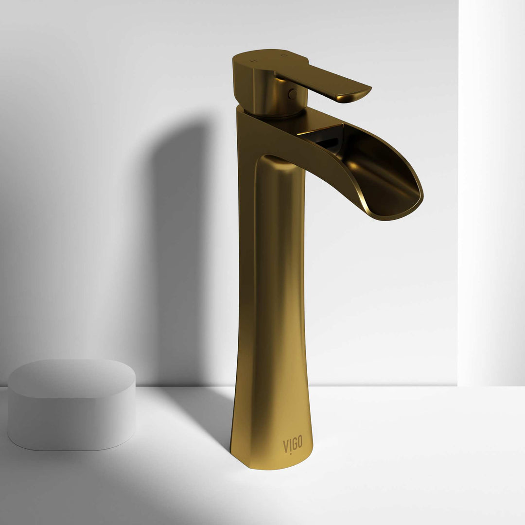 Easy-install brass faucet with low flow and durable finish
