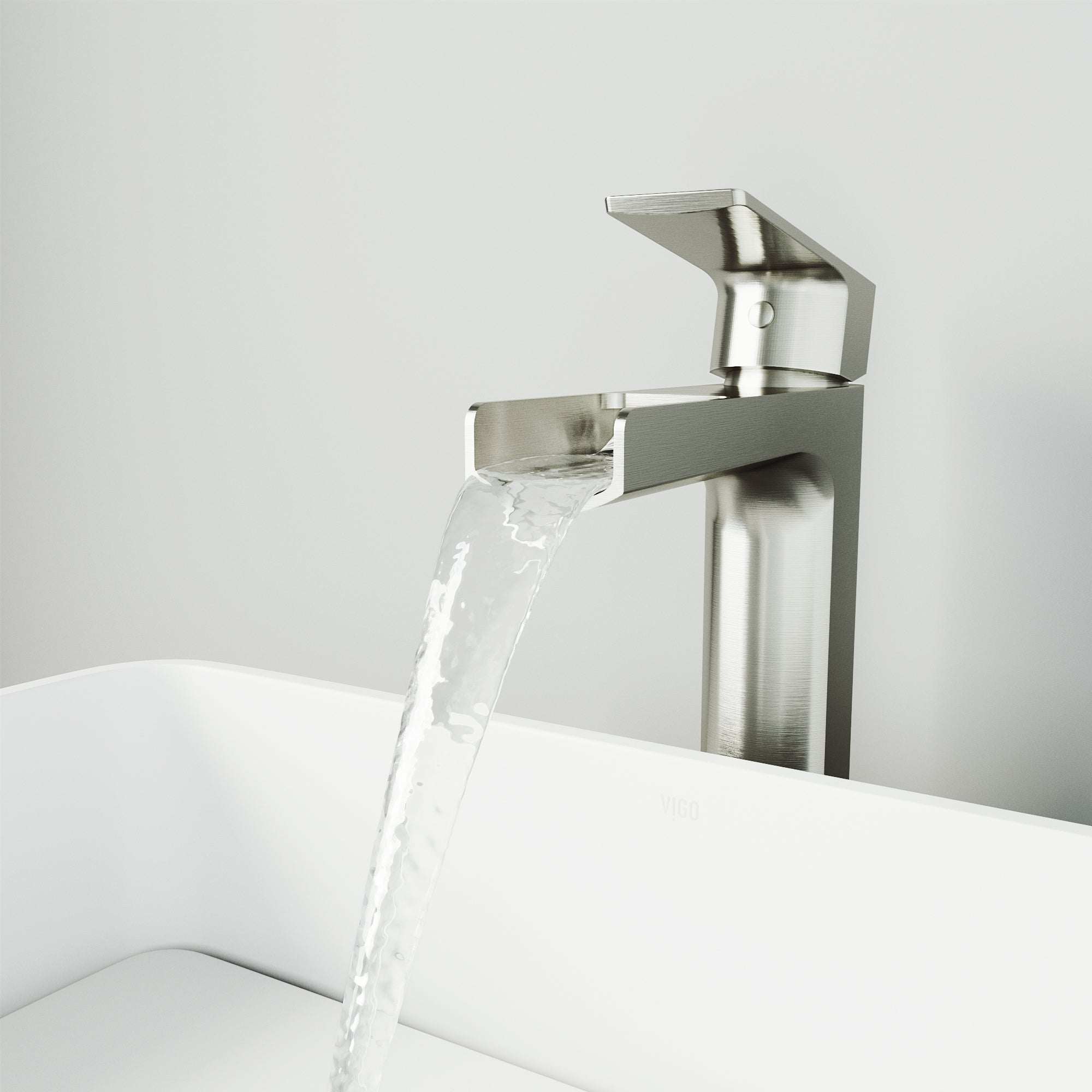 Ceramic disc valve vessel filler with high arc spout and brass construction