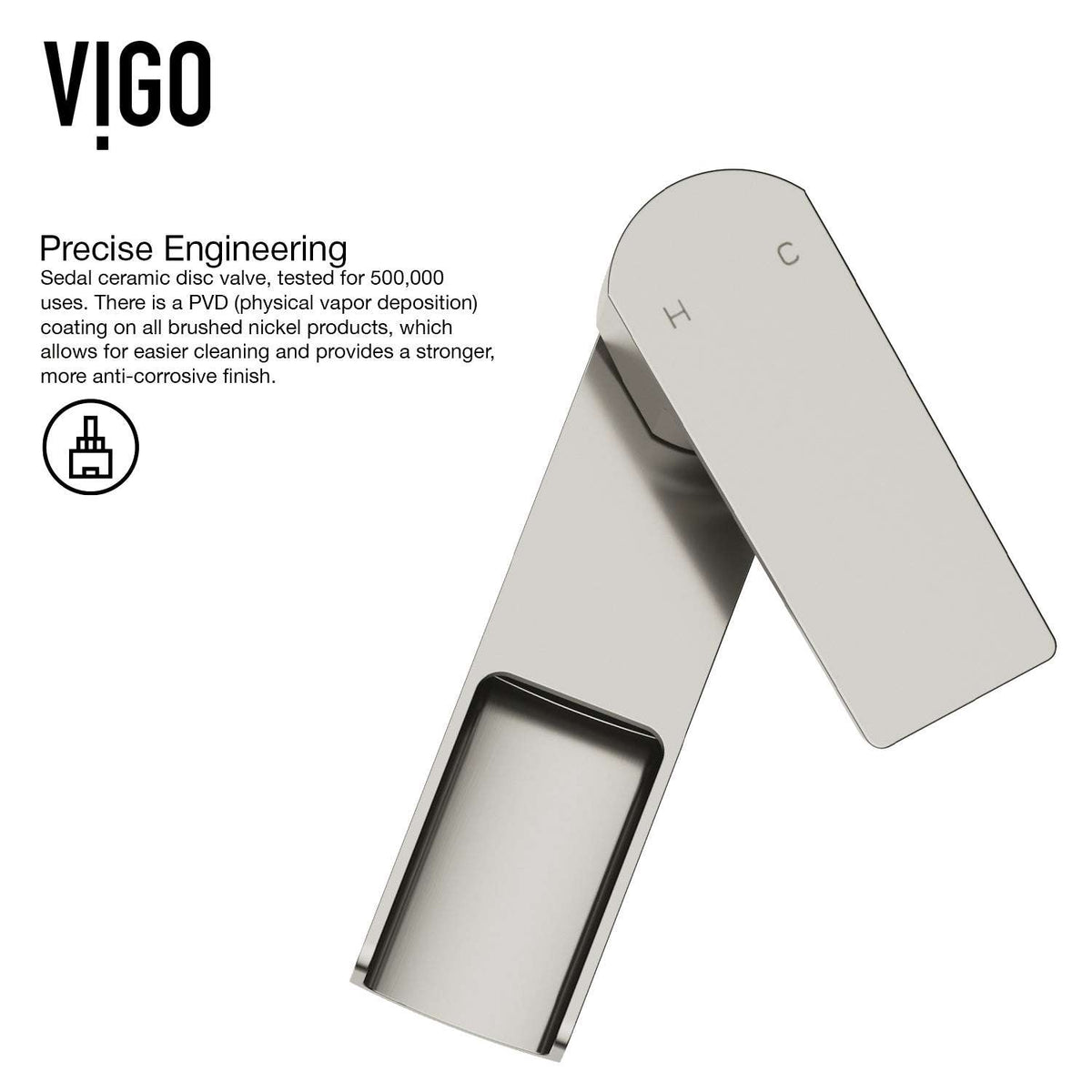 10-inch tall vessel faucet with lever handle and NPSM thread type