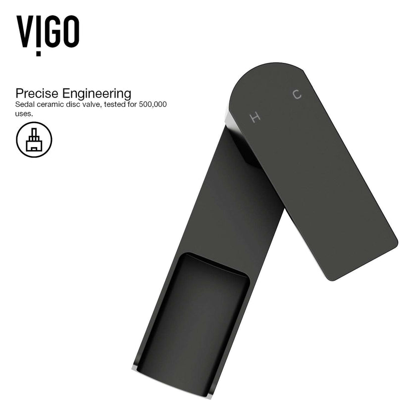 Easy-install matte black vessel faucet with low flow and tarnish-resistant surface