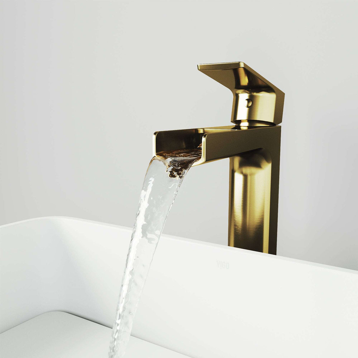 Contemporary vessel faucet featuring ceramic disc cartridge and low lead design