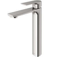 Modern deck-mounted faucet with ceramic disc valve and low flow design
