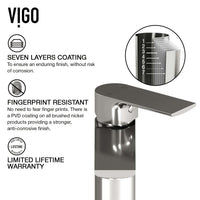 Low lead vessel faucet with hot/cold indicators and compression connections