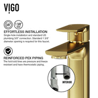 Modern deck-mounted faucet with ceramic disc valve and low flow design