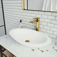 Lever handle vessel faucet with corrosion-resistant brass construction