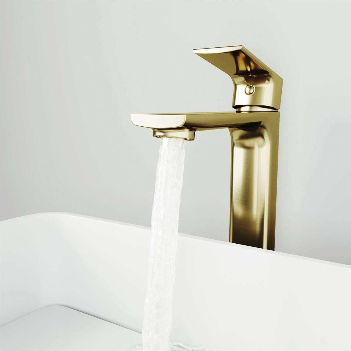 Deck-mounted faucet with NPSM threads and ceramic disc cartridge