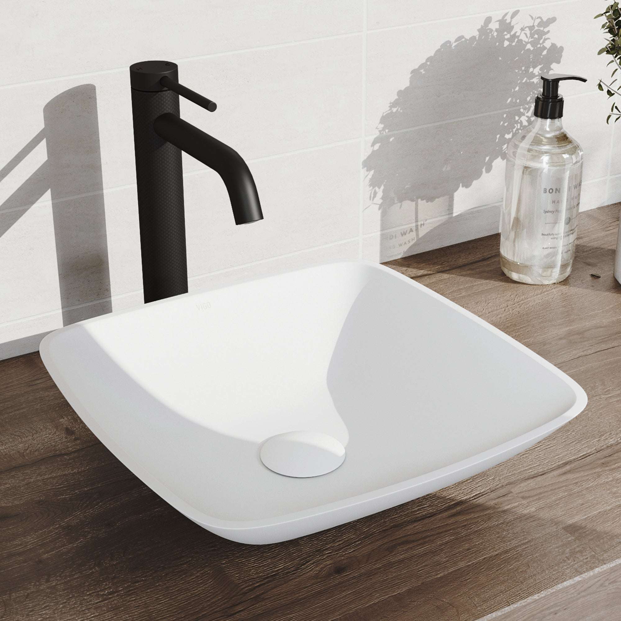 Lexington – 10 in. H Modern Contemporary Vessel Bathroom Faucet in