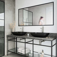 High arc spout faucet in brushed nickel with hot/cold indicators