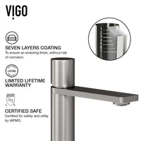 Deck-mounted faucet with ceramic disc cartridge and low lead design