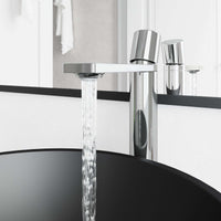 Contemporary vessel faucet featuring lever handle and NPSM thread