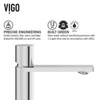 Stylish chrome faucet for vessel sinks with easy installation