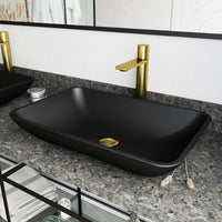 Low flow vessel faucet with included mounting hardware and supply lines