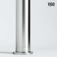Modern bathroom faucet with 12-inch assembled height and low flow