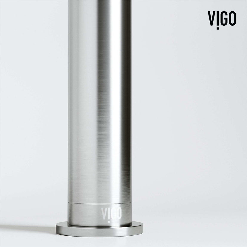 Modern bathroom faucet with 12-inch assembled height and low flow