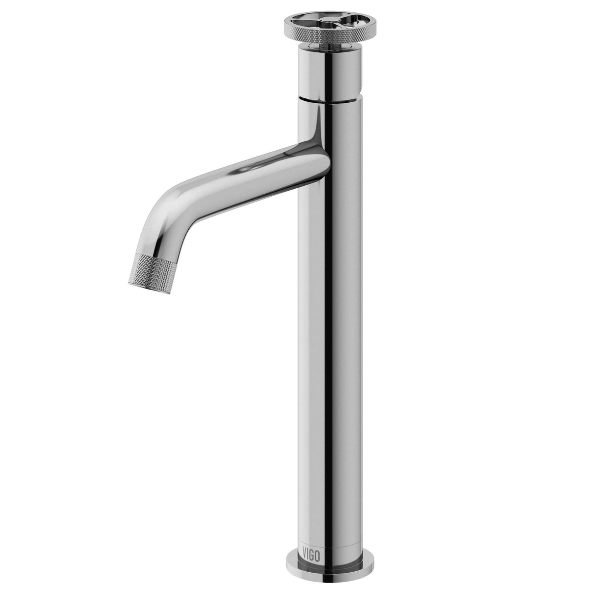 Ceramic disc valve vessel filler with knob handles and low flow design