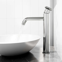 Deck-mounted faucet with included supply lines and mounting hardware
