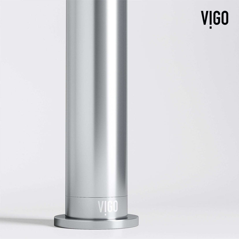 Modern bathroom faucet with 12-inch assembled height and low flow