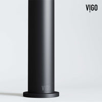 Modern bathroom faucet with 12-inch assembled height and low flow