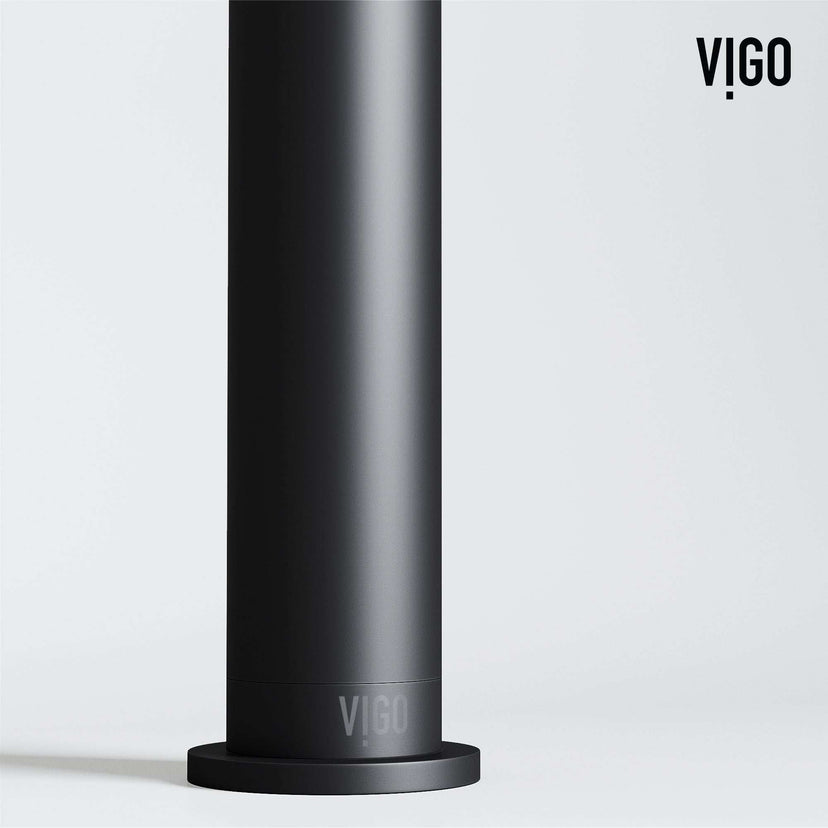 Modern bathroom faucet with 12-inch assembled height and low flow
